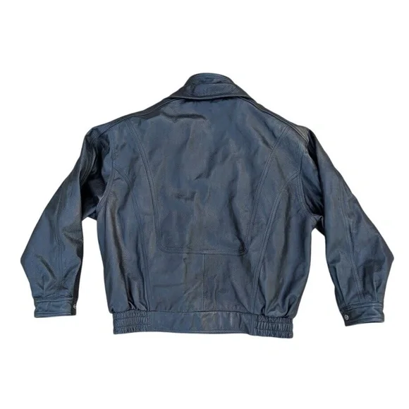 Wilsons‎ Leather Men's Black Leather Motorcycle Jacket XXL Insulated - Picture 2 of 12